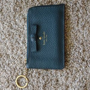 Teal /dark green blue leather Kate Spade